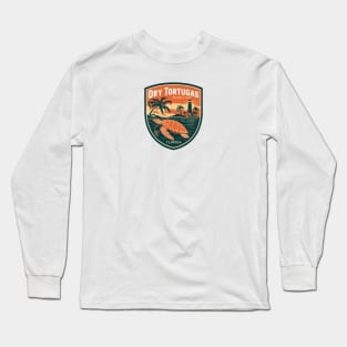 Dry Tortugas National Park Florida Orange Emblem Long Sleeve T-Shirt